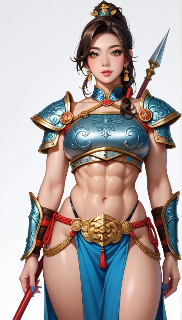 (high resolution, pixel perfect, realistic, gorgeous illustrations), (hyper quality, muste piece, etheric: 1.4), (((1girl))), ((((black skin)))), clothed, (((((((Buttlift))))))), (((((((stand,open legs))))))), tattoo, mature woman, cool atmosphere, ((grey hair)), (((((((sidecut hair))))))), ((Exquisite face)), (clear face), (((((((muscular))))))), ((thick thighs)), (((wide hips))), ((Big breasts that are about to burst)), fighter, (((woman))), ((((wh_chi_armor)))), ((leotard)), ((((loincloth)))), (shiny skin), ((((gleaming skin)))), (((sweat))), simple background,