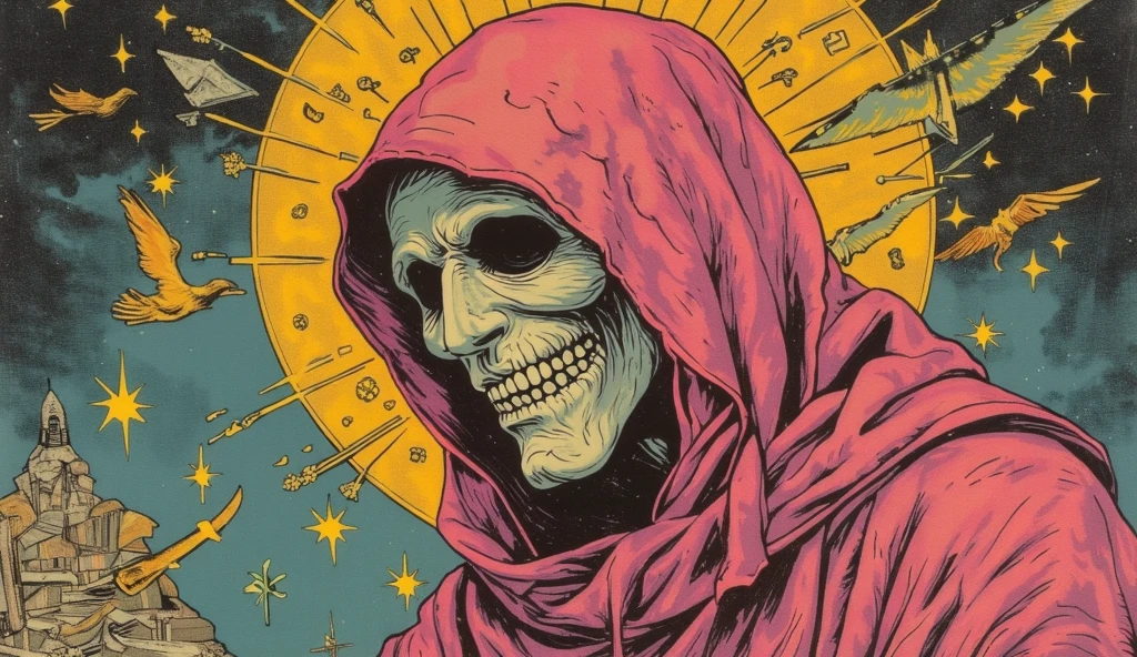 cartoon(body horror: 1.4), (biology: 1.3), nun, (bloody: 1.2), Live, (Zentangle: 1.2), Skull Crusher