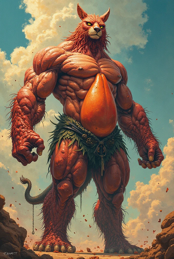 man, Viking, short stature, dwarf, Age 60 years, strong, thick, big breasts, big belly, Red hair, big red beard, thick body hair, густые Red hair на груди, густые Red hair на животе, густые Red hair на лобке, tattoos on body, naked, Without clothing, no panties, small, very shy, uncut penis, In the woods, birch trees, nature