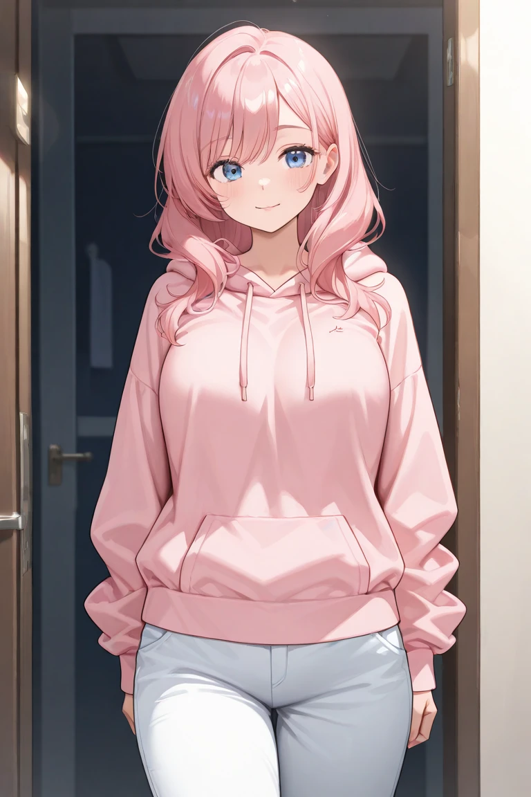 (masterpiece:1.2, best quality:1.1, highres,absurdres, high quality),(photorealistic:1.1),reflected light, colorful,ultra-detailed,8k, ultra hd, super detailed,
(Mafuyu), blue eyes, red hair,   braid, shiny hair,medium breasts,p0tatcaho, animal hood, hood up, cowboy shot,rabbit ears, living room, happy, hand on hip, sitting on bean bag chair, white hoodie, cowboy shot, white pants,
  <lora:p0tatcaho:0.7>  <lora:MafuyuV1:0.7>