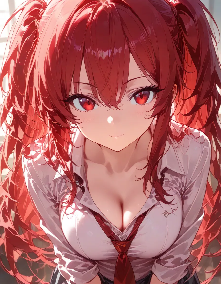 (((fear))),red eyes,red eyes,(bra,shorts),cleanched teeth,perfect eyes,best quality