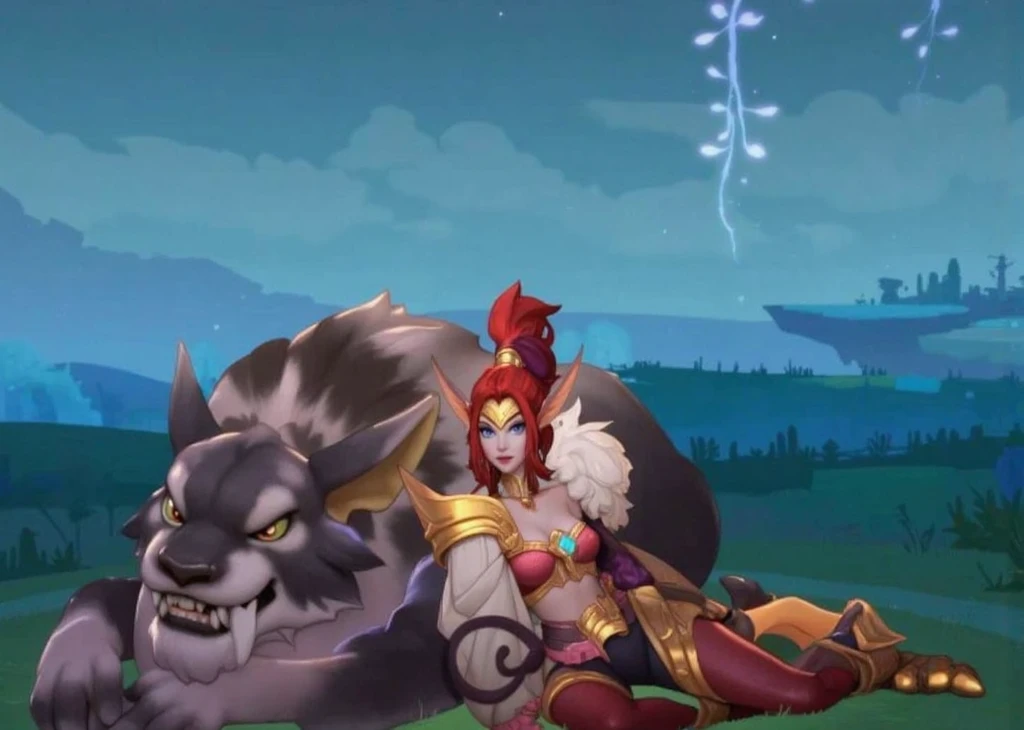 from league of legends, league of legends character art, league of legends concept art, fauns, wlop and sakimichan, legends of runeterra, style league of legends, league of legends art, league of legends art style, league of legends style art, style of duelyst