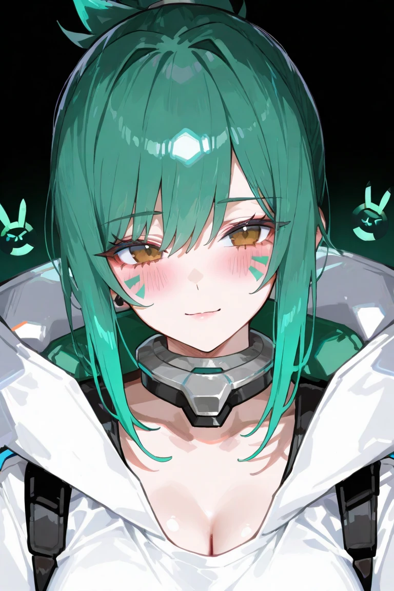 score_6_up, score_7_up, score_8_up, score_9, best_quality, highres, 1girl, solo, <lora:sb-Ymir_PonyXL_cha_v01:0.65> sb-ymir, android, joints, pale_skin, looking_at_viewer, squinting_eyes_smile, covered_nipples, victory_pose, school, blurry_foreground, depth_of_field, glittering light
