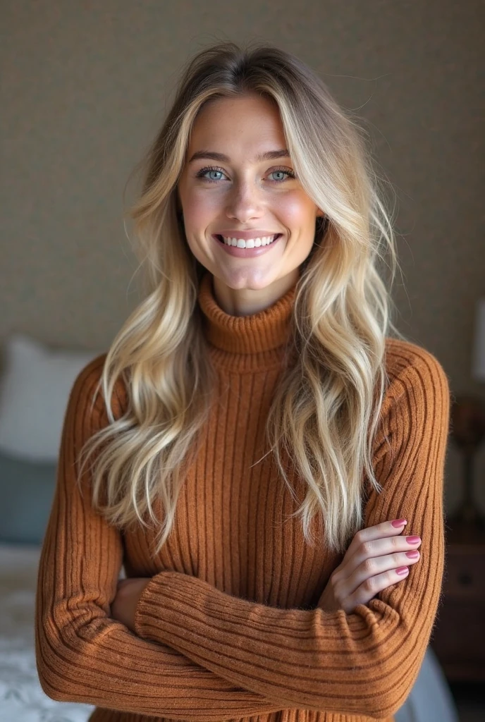 photo of (CTI_t3ssw3ster:0.9), an attractive woman, in a (meditation room), wearing a (turtleneck-tissue-dress:1.1), (carefree), shallow depth of field, vignette, high budget Hollywood film, bokeh, cinemascope, epic, gorgeous, film grain