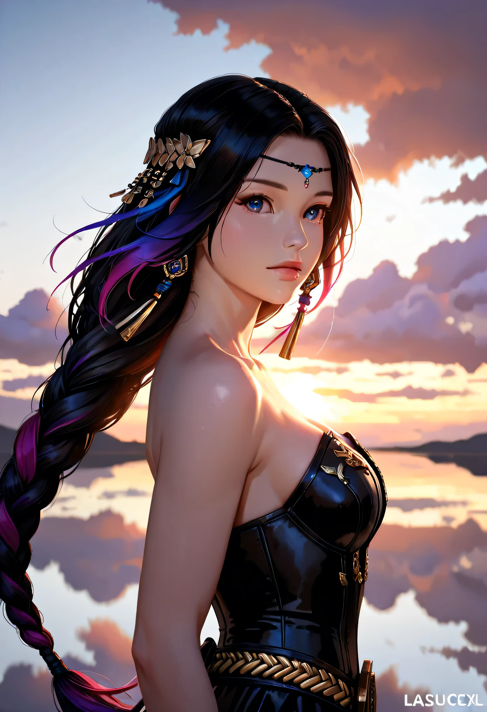 art, Unity 8k壁纸, Ultra-detailed, Beautiful and aesthetically pleasing, (s fractal art: 1.3), flower, girls, (Hairstyles: Long hair) Ocean, Extremely detailed, Cowboy shot, The most beautiful, Seafoam, Buble, cute big breasts, ultra quality, random background, random dress, --auto --s2