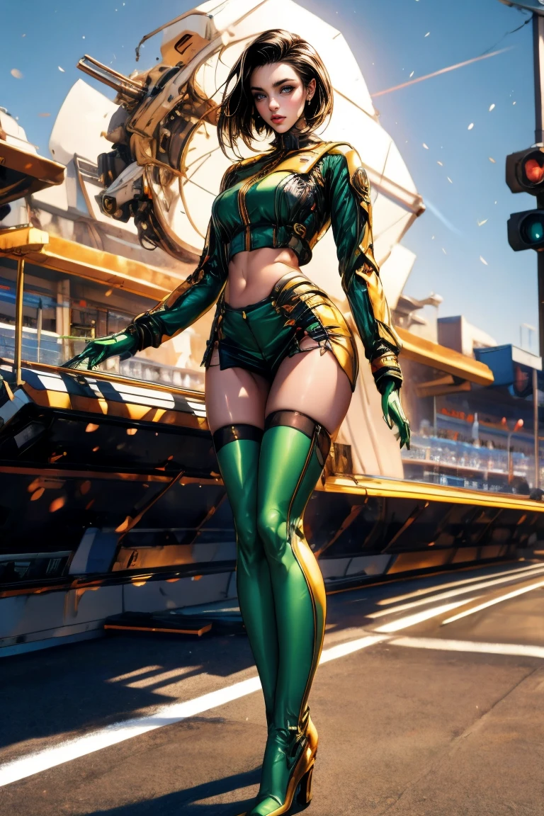 1female,45 yers old,Married Woman,熟妇,mature,plumw,extremely large bosom,Big breasts Thin waist,long leges, 独奏,(Background with:A desert,pyramid,armored car,chariot,tanks) She has short blonde hair,bobo head,,seen from the front, Stand on tanks, mostly cloudy sky,(((tmasterpiece),(Very detailed CG unity 8K wallpaper),best qualtiy,cinmatic lighting,detailed back ground,beatiful detailed eyes,Bright pupils,Black eyes,Snow-whiteskin,Redlip(Very fine and beautiful),(Beautiful and detailed eye description),ultra - detailed,tmasterpiece,))facing at camera,A high resolution,ultra - detailed),revealing breasts,Bare genitalia, Bulge,legs are open,Raised sexy,Camel toes,Flushed complexion,Desire for dissatisfaction,frontage,binh(Wearing:cyber punk style,Green camouflage combat uniform,Armour,X-Men uniforms are transparent,gossamer)beret