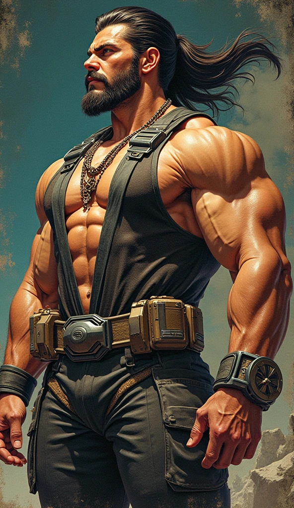 (16k, RAW photo, best quality, masterpiece: 1.2), ultra-detailed, formal art, photo realism: 1.37, full body photo, (He Man)),( Dwayne Johnson)film grain, action pose,clothing,details
