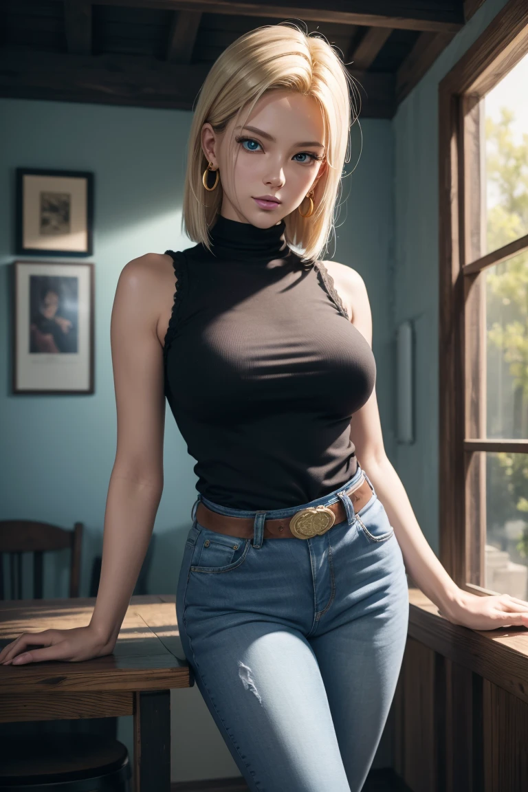 Miniskirt beautiful girl with short hair