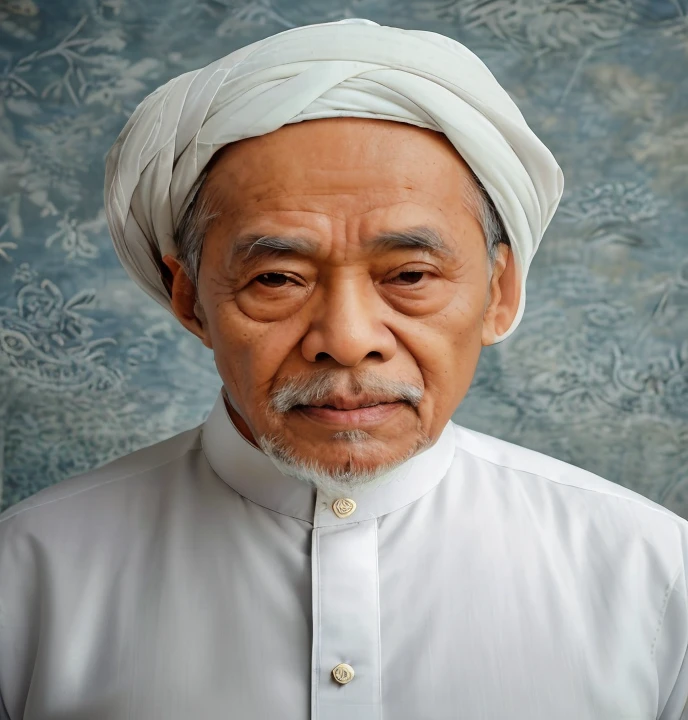a realistis indonesian man face age 50 years wear a black suit,ultra hd 8k