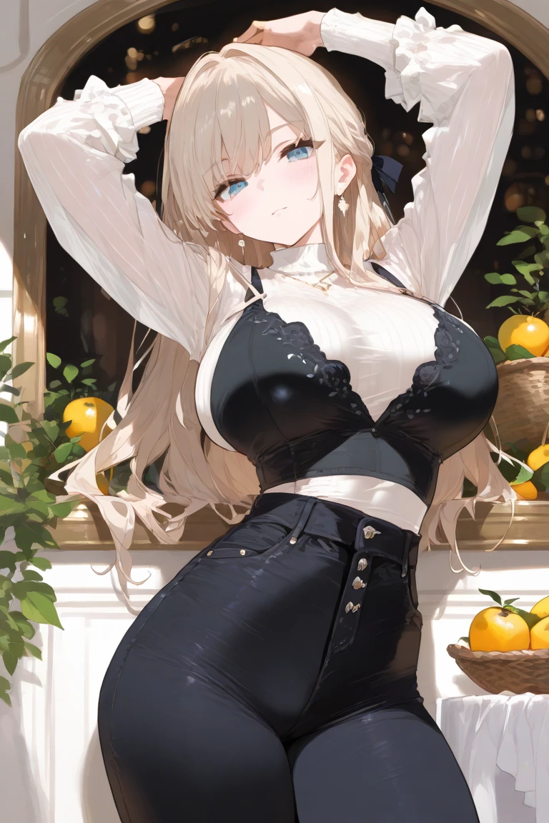 ((Highest quality)), ((masterpiece)), (detailed),
High resolution、Super detailed、Highly detailed CG Unity 8K wallpaper、Real、Photorealistic、
Beautiful detailed face、Detailed face。
Pale Skin、Realistic glowing skin。
Detailed cloth texture、Detailed hair texture。
(Beautiful attention to detail:1.5)、
(Small hands), ((Perfect hands))。
slim legs、Detailed legs。
((Perfect Anatomy))。
Perfect lighting。
BREAK
A girl,age:14
(Blond hair:1.3),
Medium Hair, Perm Hair,
((smile:1.6)),Open your mouth,
(Cat Eyes:1.2),(Cat ear:1,5),(Body hair:1.2),
(Slender:1.1),(Large Breasts:1.2),
(BIG ASS:1.2),(muscular:1.2)
(Plump thighs:1.2)。
(Clothes made of small fabric:1.3)
(A bra made of small fabric:1.3)
(Panties made of small cloth:1.3)
Spread legs,
BREAK
((cowboy short)),
At Grassland