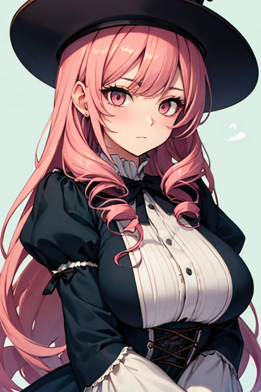 Beautiful girl, 1 woman, big: 1.3, slender figure: 1.1, toned body, bright red hair, twin tails, detailed face, detailed lips, detailed eyes, double eyelids, witch, school uniform, glasses, hanging eyes, horns