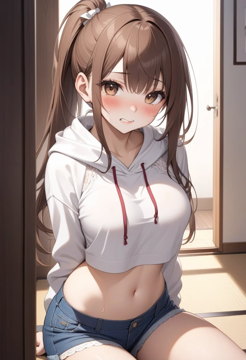 sexy 17-year-old girl gasps in shock