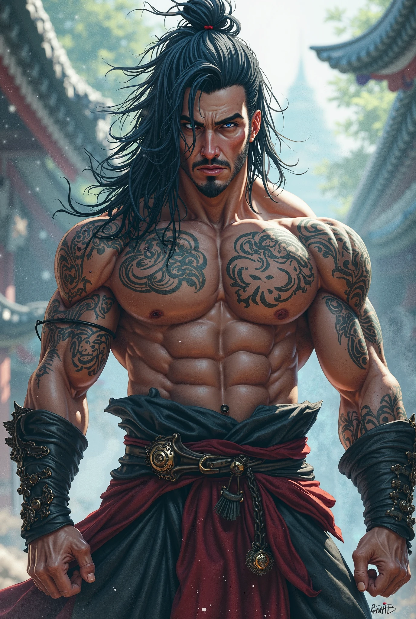 8k highly detailed lifelike digital super high quality RAW photos、Werewolf Portrait、Super beauty(Like the real thing)Leading them into battle。Torn clothes exposed(:1.4)full bodyesbian、Armored poledron、tusk、Curled horns、huge tit、((Snow and blood))、((Wolf tattoo))、epic poem、Hyper-Realism、Hyper-Realism、8K、电影灯光、by Greg Rutkowsky、WLOP、(F1.8 Short focus bokeh)