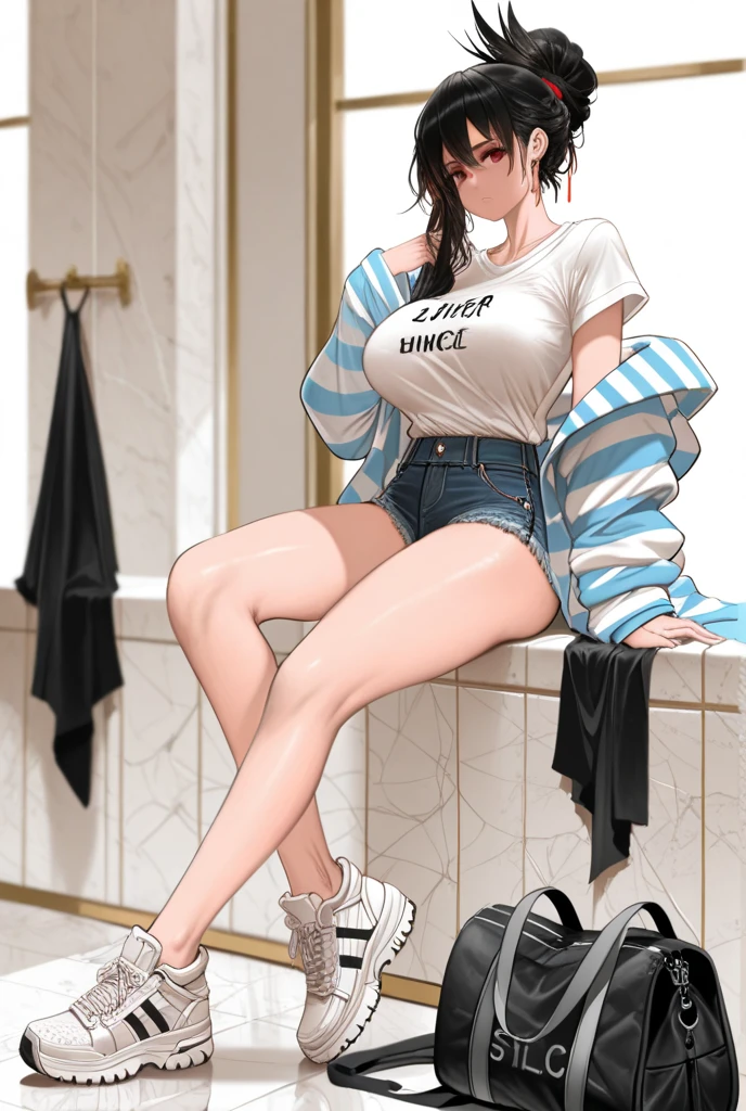 (extremely detailed CG unity 8k wallpaper), (masterpiece), (best quality), (ultra-detailed), (best illustration), (best shadow), (absurdres),
BREAK
girl, sweat, steam, medium breast, nsfw, light smile,