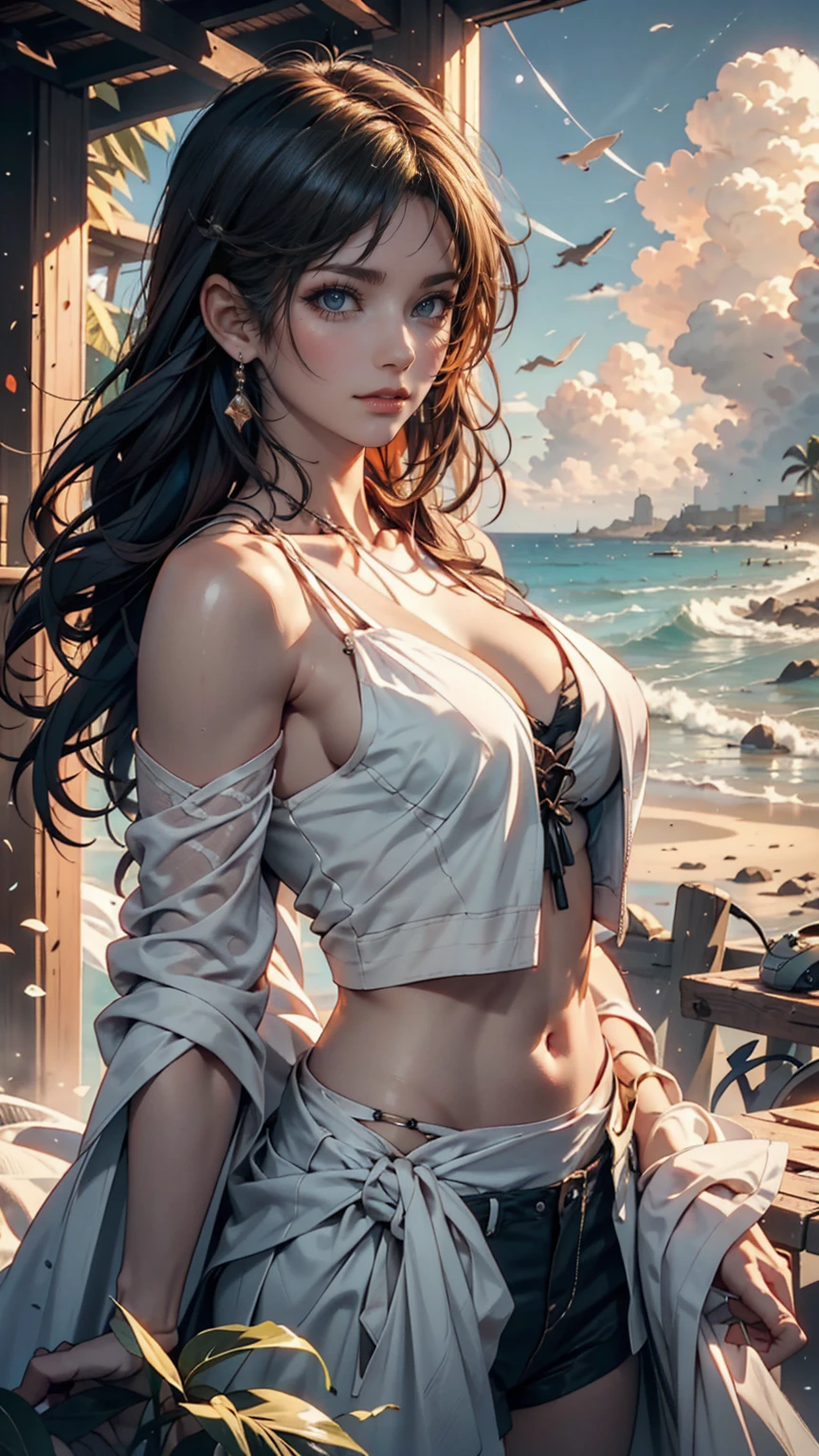 1female,age 5,Small ,smallunderboob, 独奏,(Background with:ocean floor,under the water) She has short black hair,Twist braids,seen from the front, hair straight,,(((tmasterpiece),(Very detailed CG unity 8K wallpaper),best qualtiy,cinmatic lighting,detailed back ground,beatiful detailed eyes,Bright pupils,Blue eyes,Snow-whiteskin,Redlip(Very fine and beautiful),(Beautiful and detailed eye description),ultra - detailed,tmasterpiece,))facing at camera,A high resolution,ultra - detailed),revealing breasts,Bare genitalia, Bulge,legs are open,Raised sexy,Camel toes,Flushed complexion,Desire for dissatisfaction,frontage,Captain America uniform,