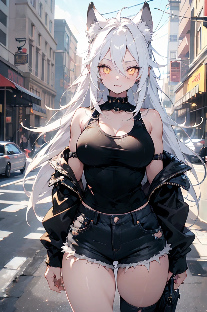 Silver-haired beauty　length hair　huge tit　burn scar　ruins　bloods　loimu　fumo　Broken weapons