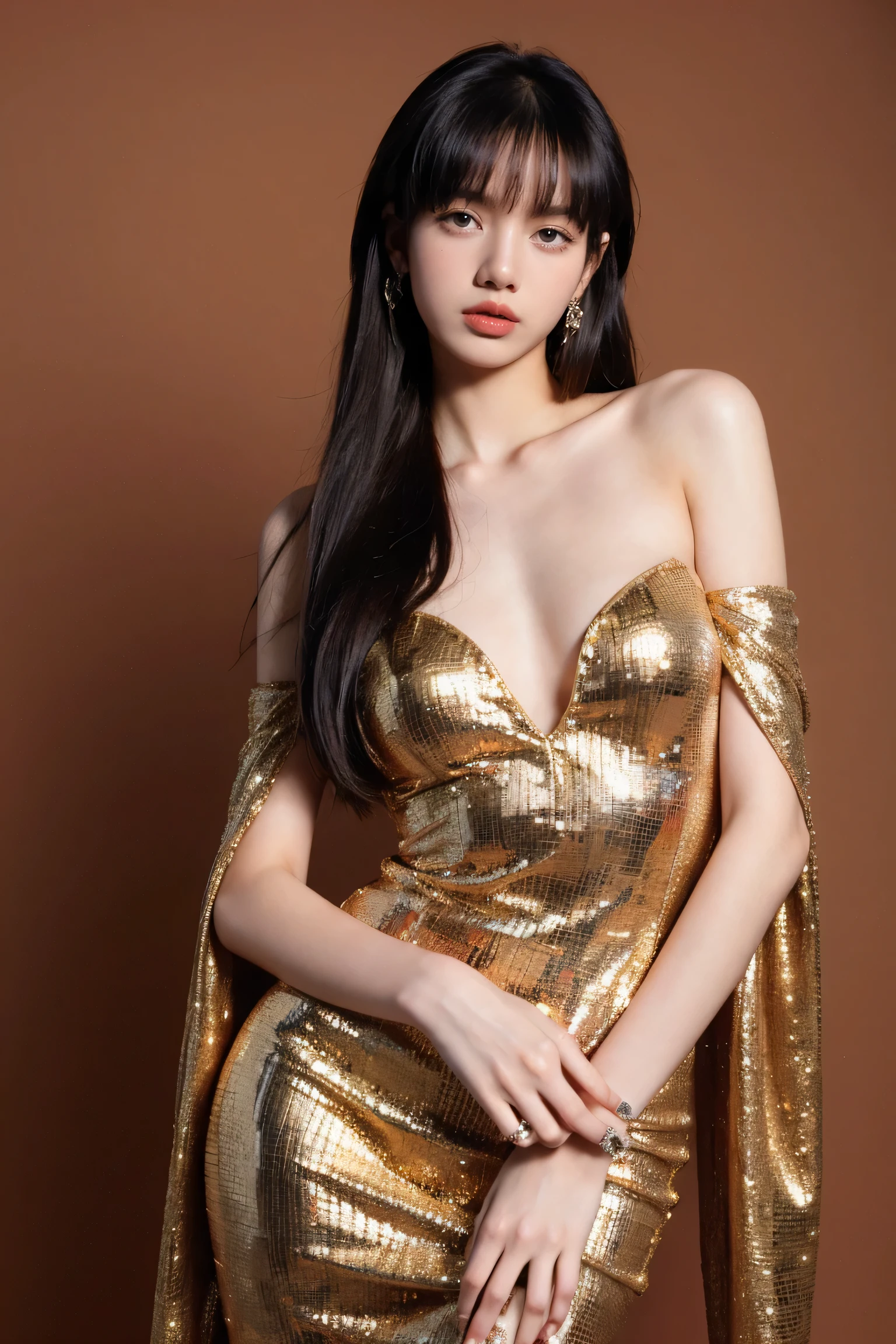 a close up of a woman wearing a tiara and a necklace, bae suzy, portrait of jossi of blackpink, blackpink jennie, Shin Jinying, shaxi, jaeyeon nam, roseanne park of blackpink, Popular Korean makeup, portrait of female korean idol, Choi Hyun-hwa, gongbi, tzuyu from twice, lee ji eun