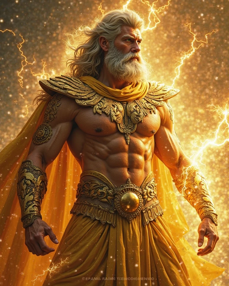 God of the saturn planet, Man with the planet saturn floating in his hands, 8k, intricate details