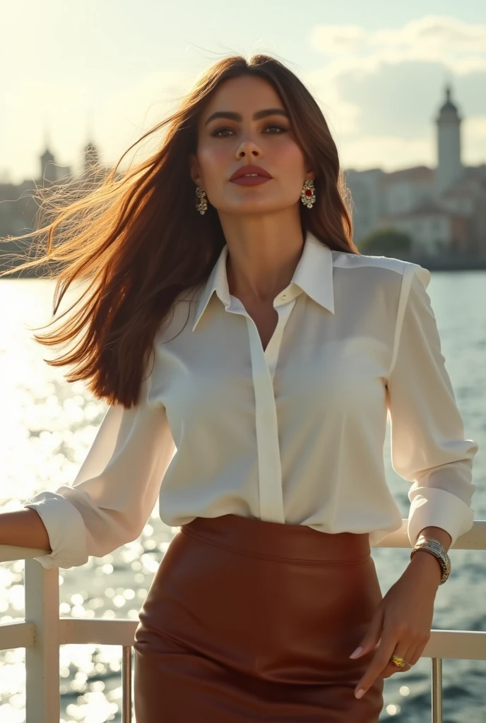 (8K, Best quality, Masterpiece:1.2), (Realistic, photo-realistic:1.37), Ultra-detailed, 1 girl, full bodyesbian, Outdoors, (Adjust hair:1.5) Office Lady, black officeblazer, officeskirt, (Pantyhose:1.2), (short buttoneddownshirt:1.2), buttonedupcollarprim, buttoneddowncollarprim, Bra, (Pantyhose:1.2), alphalayers, high-heels, Beautiful earrings, Cute, Solo, Beautiful detailed sky, (Smile:1.15), (Closed mouth), Small breasts, Beautiful detailed eyes, Business attire, (Short hair:1.2), Floating hair NovaFrogStyle,