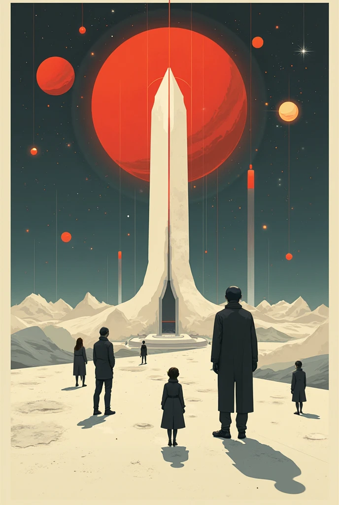 Make a earth which is looking Bauhaus style, the universe also and the people and all things in Bauhaus style 