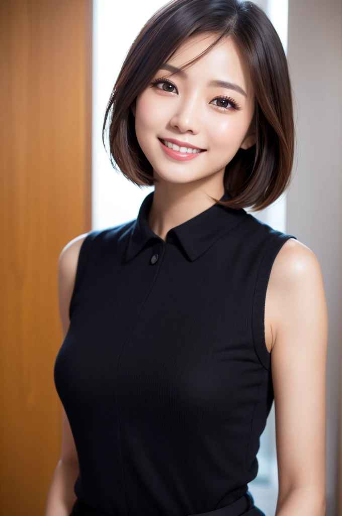 Tabletop, Beautiful woman, (30 years old、Japanese), (Library Background、mechanical、Bookshelf), ,(((Grey tight dress))), (((Beautiful Hair、Bob Hair, Brown Hair))), feet, (Skin Texture:1.1), highest quality, 超A high resolution, (Realistic: 1.4), RAW Photos, , Nikon D850 film stock photo, F1.6 lenses, Rich colors, Realistic, Cinestill 800, Backlight, Rim Light, Studio Lighting, Erotic photos, mechanicalの上でかがむ:1.3、(A kind smile:1.6)、(White formal business suit:1.5)、(pants suit:1.4)
