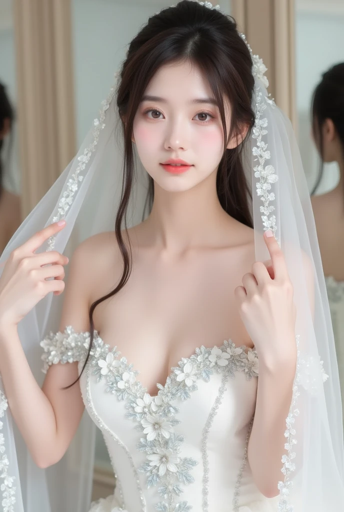 gufeng,Bare shoulders,best quality，masterpiece，Ultra-high resolution，Clear face,（realism：1.4），original photo，Cold Light，woman wearing transparent clothes underwater，Full body image，Wallpaper Anime Blue Water，Gurwitz-style artwork，Water magic close-up fantasy，author：Yang Jie，Gurwitz，A beautiful artistic illustration，Water Nymphs，Beautiful digital art work，Beautiful digital illustrations，Li Song，A beautiful anime portrait，