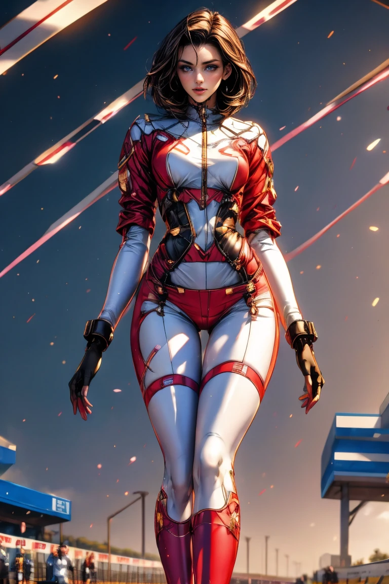 Cyan mysterious energy surrounds，big ?????? beauty，Delicate and atmospheric face，Female man， D cups，Golden ratio figure，hight clarity，hyper-detailing，Colorful