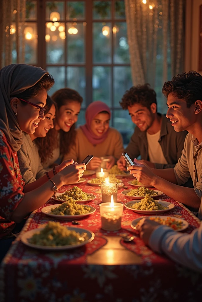 Malay folks eating plastic in celebrating hari raya
