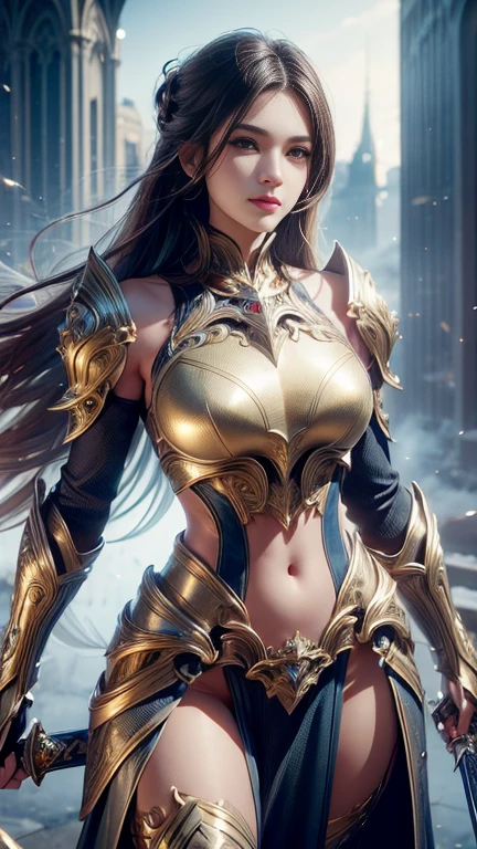 8k,Princess Warrior of the Battlefield,Luxurious chest armor,so beautiful(Like the real thing),Perfect Anatomy,charm,Volume measurement,Body balance,super Realistic skin,Digital single-lens reflex camera, Soft lighting, high quality, Highly detailed face, Highly detailed eyes, highly detailed skin, skin, Scattered under the surface, Highly detailed face, Highly detailed eyes, Lip, 詳細なbackground, Written boundary depth, Small breasts、Volumetric lighting, Sharp focus, Absurd, Realistic proportions, Excellent anatomy, (Realistic, 超Realistic:1.4), 16K HDR, dawn,A High Resolution,super Realistic skin,Super beautiful expression,Fantasy art,Character Art,Wind effects:1.9、Cloud Effect:1.2、Full Rendering、Professional quality high resolution、Perfect contrast、Perfect lighting、Perfect composition、完璧なskin、Perfect Fingers、Perfect breasts、Perfect Hair、Perfect Face、Realistic facial features,超最high quality,Slim figure,Perfect body line,完璧なhandの造形,Anatomical body balance,Highly detailed face,Highly detailed eyes,Beautiful Lips,Excellent light particles,Cinema Lighting,Makeup,Ultra-high resolution,超リアルなskin,Close-up of Princess Warrior,Dynamic pose,Hard and strong abs,Makeup,BATTLE MODE,Fighting Pose,red combat pants,hand,background,