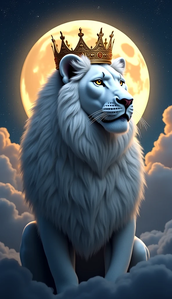 Chimera and the crescent moon