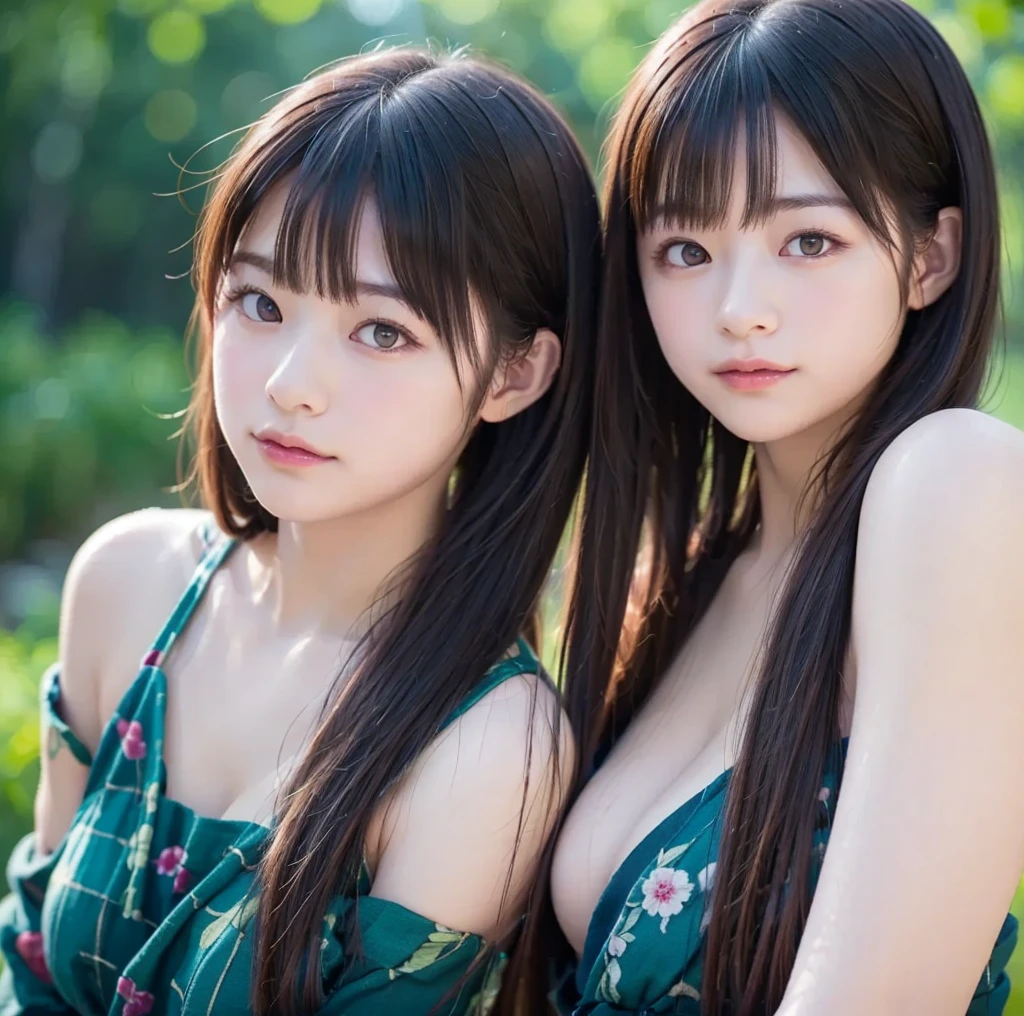 (Above-the-knee shot of two identical twins :1.3) (The two of them are posing together in a fun-looking way.:2.0) (They look happy as they look at each other in a busy street in Japan.) (Their faces are clones Clothes are random Hair color is random) ((Beautiful 24-year-old hair model with long black hair, girl with super length Hair, extremely length Hair, extra length Hair, very long, Flowing Hair, very length Hair, length Hair girl, very long, Flowing black hair, length Hair windy, Very long black hair, length, Flowing Hair,Incredibly long-lasting hair, length Hair!!!! Her highest quality hair is long and straight., very long, highest quality black hair, length hair in the center, Highest quality long straight hair, length, straight, beautiful, High quality hair, length and free black highest quality straight hair, length Hair, length and straight, highest quality black hair, Perfect silky straight hair of the highest quality, straight, highest quality black hair, length black straight hair, length, Thin black hair Her hair is long and straight, very long black hair, length hair in the center, length straight hair, length, straight, beautiful hair of the highest quality, length Hair, length, straight black hair, length and free straight black hair, straight black hair)) (Her bangs are perfect.:1.3) (Japan's most sexy and beautiful 18-year-old beauty model) (She looks at the viewer with a very seductive expression...) ((highest quality)), ((masterpiece)), (Familiar) (Get used to it) Perfect Face (Her skin is a typical Japanese skin color....、And very detailed) (Big Breasts:1.3) (She has a beautiful face and a typical Japanese figure...., Narrow eyes) (She has perfect beautiful makeup and face Lipstick is light red A solid eyeliner) ((Rich 1.4)) (Extremely detailed 8K) (Ultra-fine skin texture 1.4) (Actual, Vibrant:1.4), double eyelid Sharp focus:1.2、Beautiful woman:1.4 Dynamic Lighting (Genuine RAW photos taken by professional photographers) Professional Hair Shine. (She has a bright and cheerful face) (((途方もなくlengthBlack hair 1.3))) (length, Shiny black hair, その女性はlengthBlack hairをしている, lengthBlack hair, Waist-length hair, very lengthBlack hair, thick shining black hair, black silky hair, length and shiny hair, lengthBlack hair, length, Flat Hair Ridiculously long hair, Black shiny hair, Very shiny, Abnormally long hair, 厚く輝く異常にlengthBlack hair,Jet black silky hair Her hair is とてもlength and straight length, Voluminous black hair that reaches down to her ankles unusually long black hair, unusually long black hair, Very long black hair) (Her face is slim and dignified.., length, Narrow eyes..々Nice face) (The two of them are wearing sexy silk camisole dresses.:1.5)