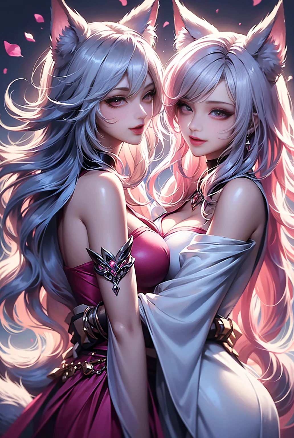 Anime - Mulher estilo em um vestido de couro com uma espada e cabelo roxo, Anime Garota Cosplay, Irelia de League of Legends, Artgerm extremamente detalhado, estilo artgerm, Anime cosplay, Menina anime na vida real, menina anime sedutora, shalltear from overlord, Irelia, anime estilo 3d, deusa anime, anime em estilo fantasia