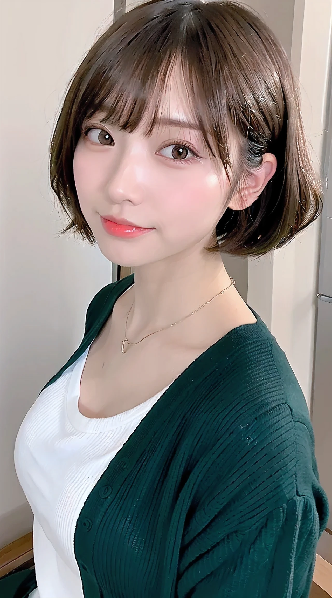 ((Highest quality, 8k, masterpiece: 1.3)), One Girl, The beauty of slim abs: 1.3, (Hairstyle Casual, Big Breasts: 1.2), blouse, Highly detailed face, Delicate eyes, double eyelid, smile, ((outside、In town:1.2))

