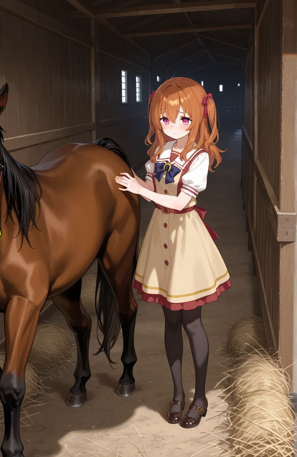 high school girl、Thoroughbred