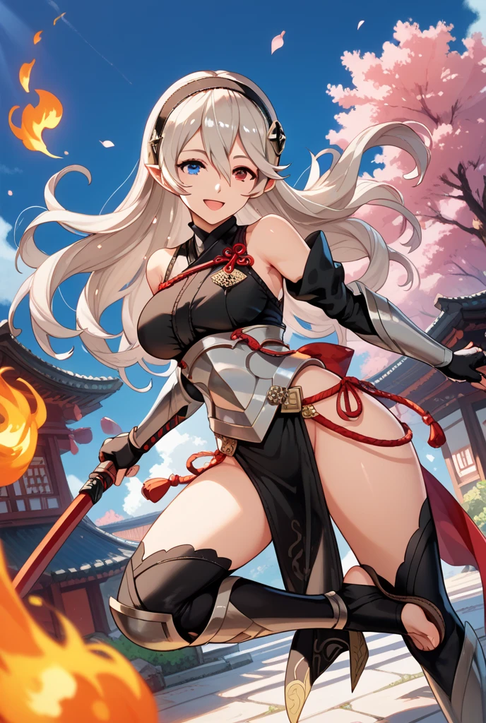 A (samurai woman:1.2) in (ancient armor:1.1), (holding a sword:1.2), (detailed katana:1.2), (held a katana:1.3), (glossy armor:1.1), (tight fit), (hourglass body:1.1), (Karol Bak Oud), (Yoshika Amano Karol Baq), CGI anime fantasy artwork, detailed digital anime art, (detailed fantasy art), 4k detail fantasy, ArtJam detailed, (dark fantasy art), ArtJam, attention to detail, (detailed face and eyes:1.2), (perfect anatomy), (round breasts), (bubble butt), (wide hips:1.1), (slim waist:1.1), (thick thighs:1.1), (detailed background), (perfect nails:1.1), (detailed hand and finger:1.2), (medium breasts:1.2), (busty), (deep cleavage:1.2), (labia outline:1.3), (hard teat:1.3).
