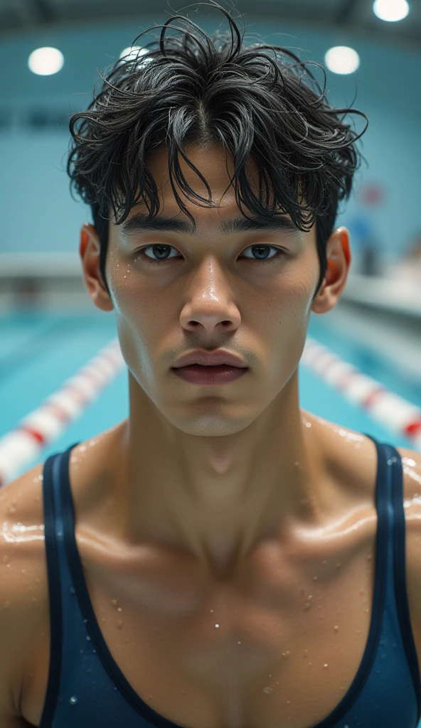 Asian swimmer male