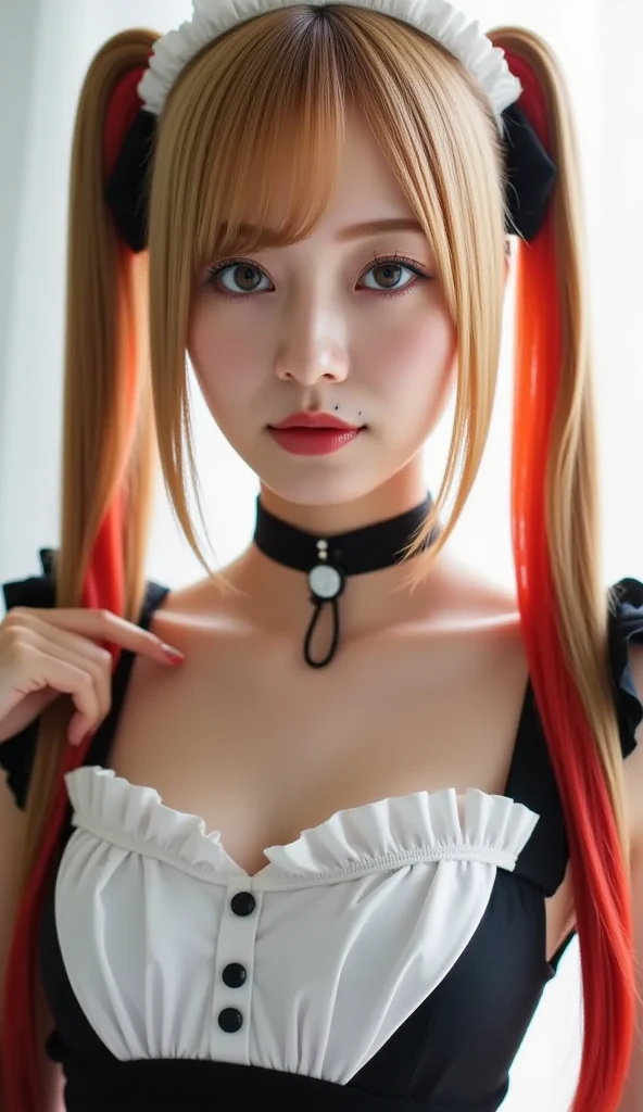 1girll,The upper part of the body,huge tit,Nipple studs,nose hook,Slaves,binding,