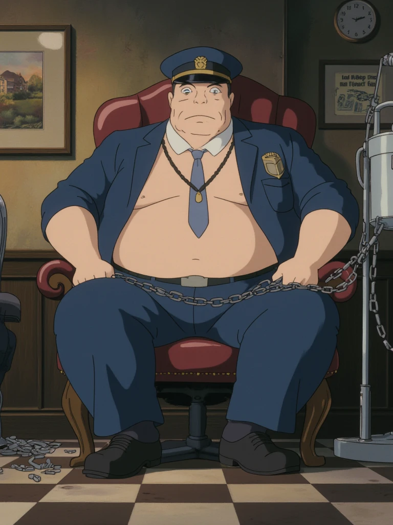 close up 1man in(handsome mature man plump chubby morbid extremely thick thighs bulging belly fat), older man, gray hair, white man, ( wearing,boots,stubble,police chief,bage,beard,old man,indoors,necktie,sitting,spread legs,), bulge, detailed glade on clothing, (fat and corpulent: 1.3), full beard very long, looking at the viewer, handsome man, detailed eyes, symmetrical face, mischievous smile, robust, mustache, longer hair, his body is lying sideways on the floor, front view.), (crossing arms: 1.22), (detailed living room background:1.1), on a couch, chilling, 4k textures, soft light, elegant, highly detailed, sharp focus, soothing tones, insane details, intricate details, hyperdetailed, low contrast, exposure blend, hdr, faded.😗gesturing with hands towards the viewer, communicating with hands, fotografia de Corpo completo imagem de corpo inteiro, Photo poses, arms gesturing to express themselves, communicating with hand and arm gestures, 🍼.Many exaggerated squirts of semen come out of the glans of the penis), low angle view, with hands Gesturing with hands holding testicle with hand, gesticulando, expressando, ((genital Masculino glande peniana tamanho anormal, phallus size gigantic phallus super long phallus inclined fallen, dropped balls)), sensualizing with the hand on the crotch, Acariciando as bolas, ejaculando exageradamente, Gozando sem limites, Jorrando jatos de esperma da glande peniana, corpo muito suado, suor extremo no corpo.
