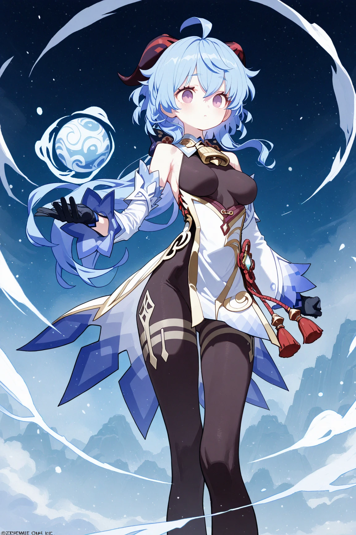 Shen He,Ice magic,full bodyesbian,a cool