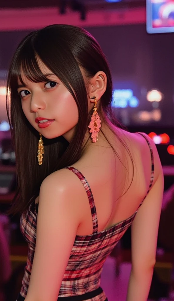 night club/imagine prompt: Daisy blooms flashing on onlyfans fans :: --chaos 20
