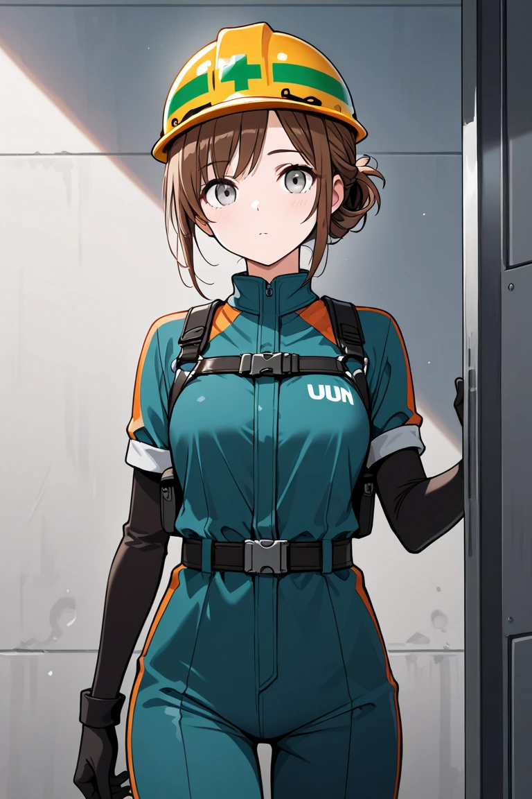High resolution,high quality,Perfect body,Perfect Face,Perfect Fingers,1girl,Server Room,Bondage,Serious expression,Bust Shot,Standing pose,looking at the camera