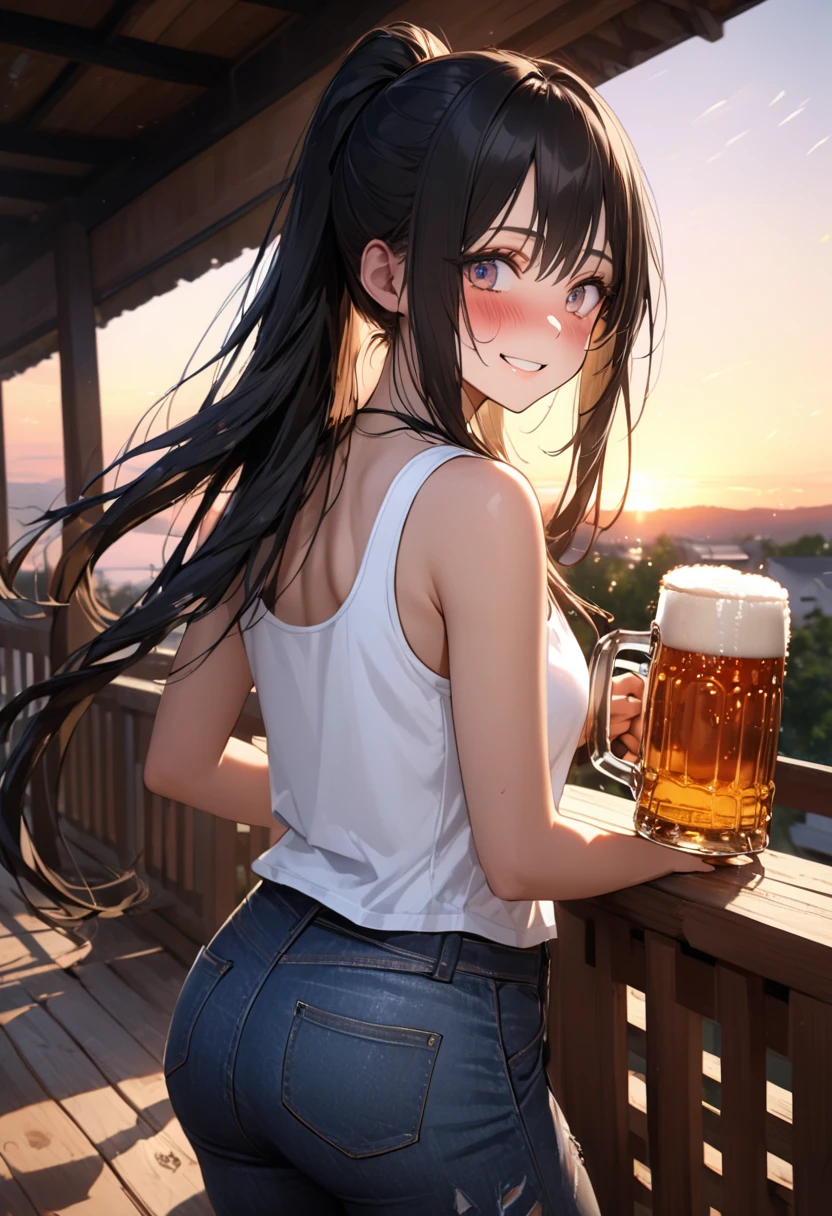 Highest quality,Highest Resolution,Drinking beer in a tavernＯＬ,