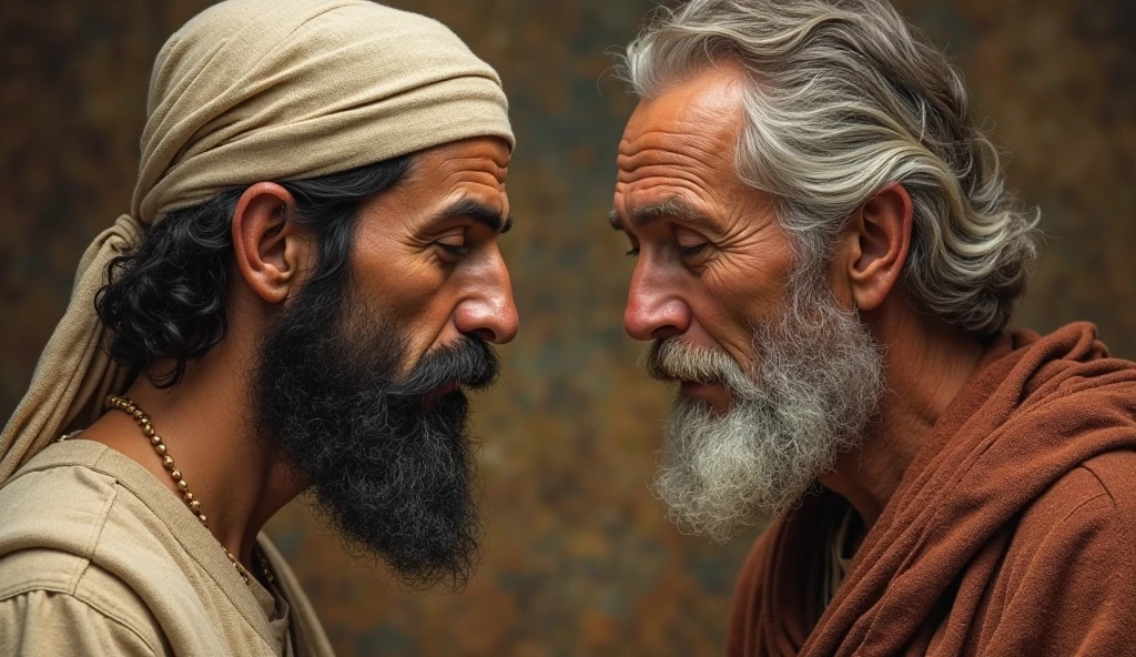 islamicdiffusion Bearded old man, handsome, rugged, sadness + crying, Arabic, award-winning photography, nikon d750.