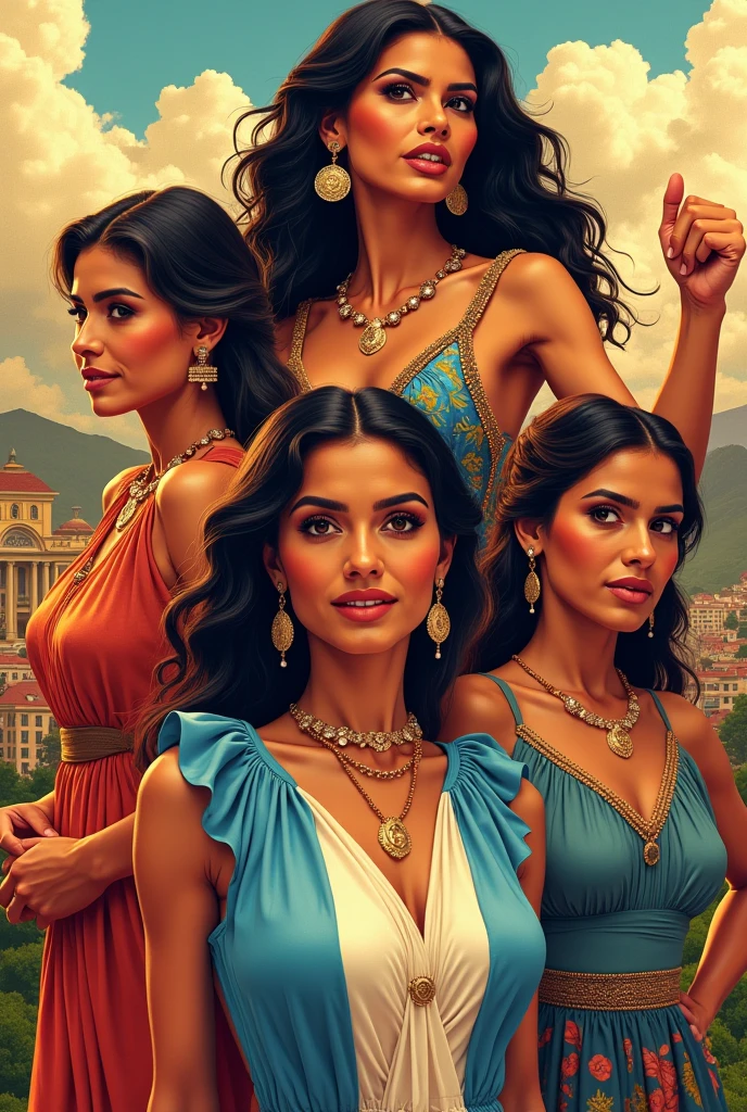 12 beautifull and sexy latinoamerican goddesses