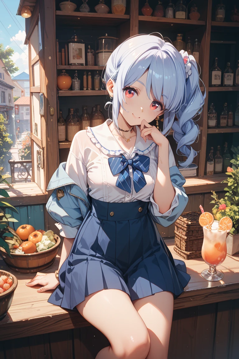 Highest quality、masterpiece、High sensitivity、High resolution、Detailed Description、Slender women、Cultural Festival、Mock shop、