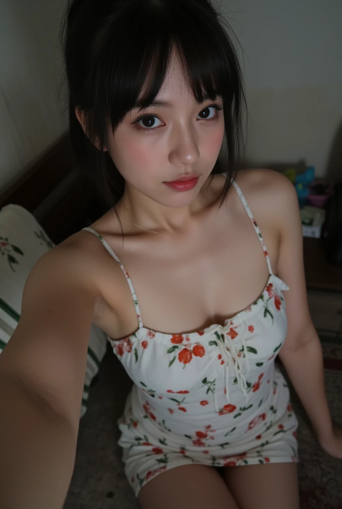 15 years old,Girl,Girl,Girl,Girl,1 person,low length,Black Hair,bangs,ponytail,ponytail,ponytail,Dark Eyes,Small Face,Clean eyes,Small Mouth,Mouth slightly open,eyes slightly open,slender,Young face,Lori,Lori,Lori,Shaved,Shaved,Shaved,A cup breasts,A cup breasts,Flat chest,Flat chest,Flat chest,Flat chest,Flat chest,Small breasts,bedroom,Small butt,live-action,Realistic photos,8K,Ultra HD,whole body,Flat chested,Low - Angle,Stand with your feet apart,In front of Gen,Red Check Dress,whole body,