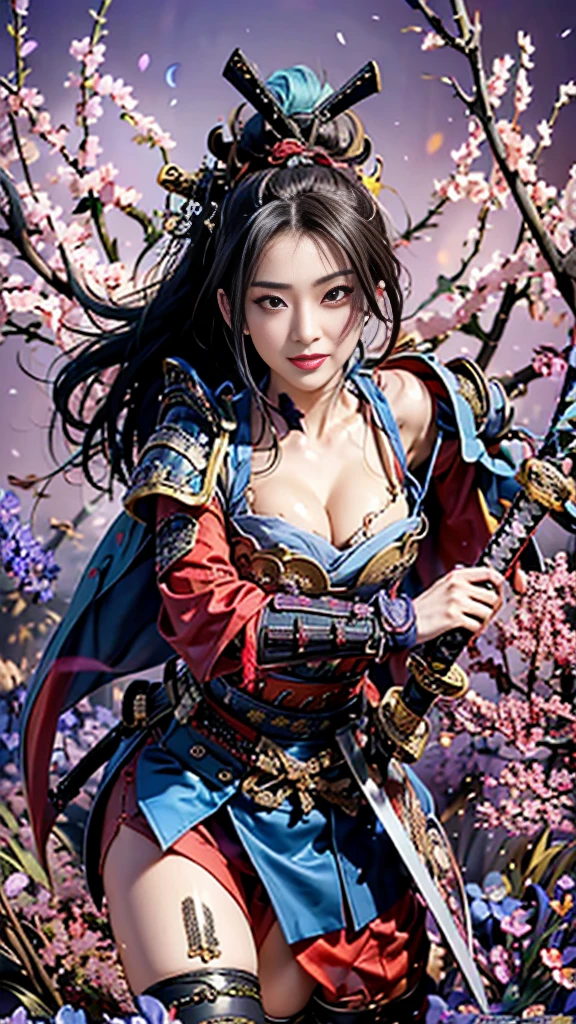 (Ukiyo-e:1.9)、woodblock print、woodblock print、otherscape、SF、Space Opera、(Beautiful woman fighting a barbarian:1.5)、Purple clouds gather、Detailed face、Beautiful Eyes、Elegant garments、Intricate floral pattern、Delicate skin、Natural light、A calming color palette、Soft Focuasterpiece、skimpy leather costume、spaceship、alien、night、mynatalee woman