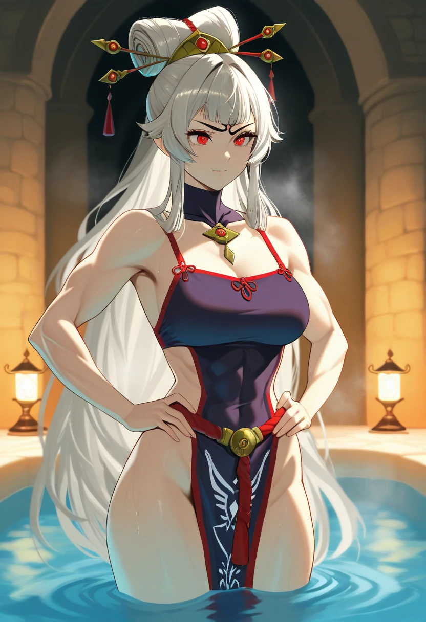 One Demon Girl, Masterpiece, Best Quality, in full height (Body Full 1.1.), Beautiful waist, nice feet, hiquality, Highly detailed face, Depth of field, HDR, Very detailed, Ray Tracing, full - body, Dark Fantasy, Demon Tattoo, Ultra Beautiful, lovely small breasts. white colored hair,Transition to red, pale skin, woods, Night Forest, moon light, Beautiful figure, taut clothes, black cape on pink kimano, Lovely Medium Breasts, Smiling, gray eyes, handsome body, sexy clothes, Beautiful eyes, very detailed eyes, Very detailed face, handsome body, Cherecter Desing, Very detailed, Detailed body, Detailed hands, Detailed, Vibrants, Detailed Face, sharp-focus, WLOP, artgerm, anime art, Vibrants, Detailed Face, Hugh Details, sharp-focus, Very drooping face, A detailed eye, super fine illustration, better shadow, finely detail, Beautiful detail