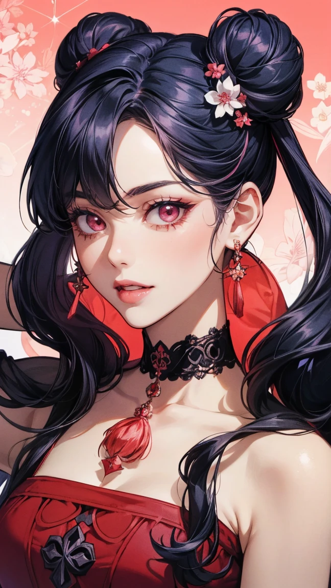 beautiful panda woman, red background, ahegao expression, (best quality,4k,8k,highres,masterpiece:1.2),ultra-detailed,(realistic,photorealistic,photo-realistic:1.37),HDR,UHD,studio lighting,ultra-fine painting,sharp focus,physically-based rendering,extreme detail description,professional,vivid colors,bokeh,digital art,concept art,hyperrealistic,dramatic lighting,intricate details,flawless skin,mesmerizing eyes,full lips,delicate features,graceful pose,panda ears,fluffy fur,sensual ahegao face,alluring expression,glowing red aura,dreamlike atmosphere