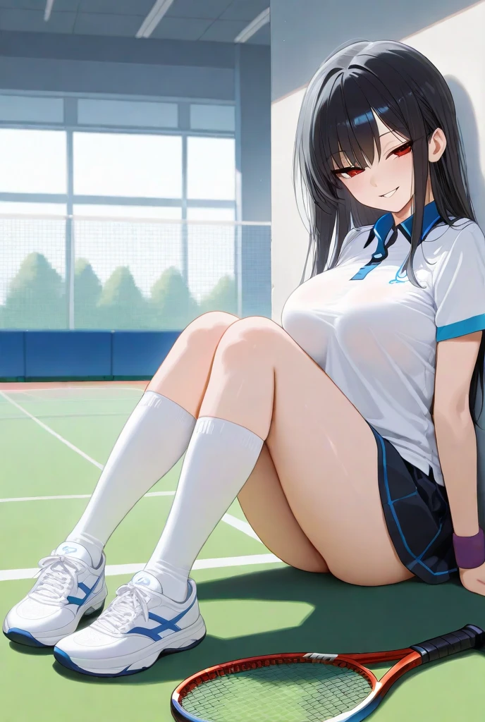 pieces fly、masterpiece、highest quality、Super detailed、High resolution、High resolution、8K portrait、Unity 8k壁紙のHigh resolutionCG、unity 8k wallpaper、cute type little:1.5、:1.5、Highly detailed CG unity 8k wallpaper、realistic、real person、cute type little、 portrait photography、shiny skin、High resolution、(:1.2)、(1 girl)、beautiful clear eyes、very detailed explanation、delicate face、nice lips、slender body、Same with big breasts thin waist、thin legs、(Tennis court :1.6)、1 girl, cute type, perfect face, seriously, (blush:1.5),((There are a lot of people nearby:1.4))Same with big breasts,((tennis wear:1.3)),(((clothing lift:1.5))), (((I have nipples)))、Detailed description vagina,show vagina,spread legs,spread ,((cum in vaginas:1.4))、(kneel down)